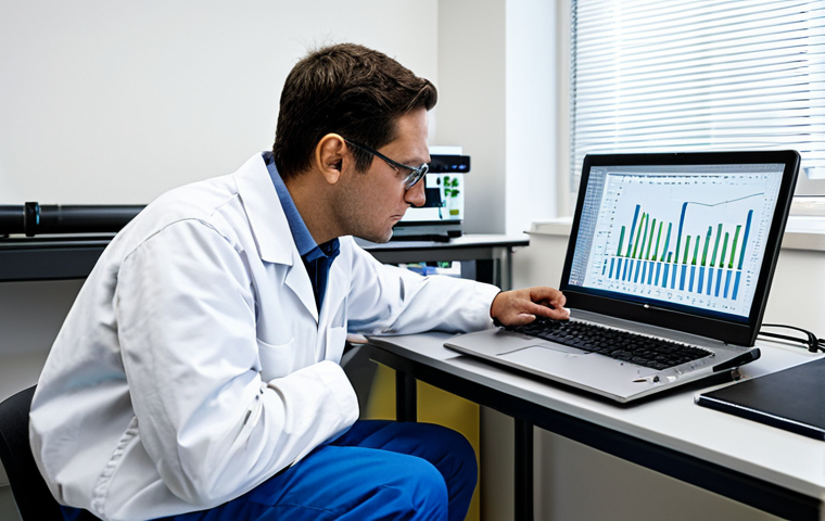 환경보전기술자 직무 필수 기술 - Data Analysis & Modeling**

"A professional environmental conservation technician analyzing water qu...