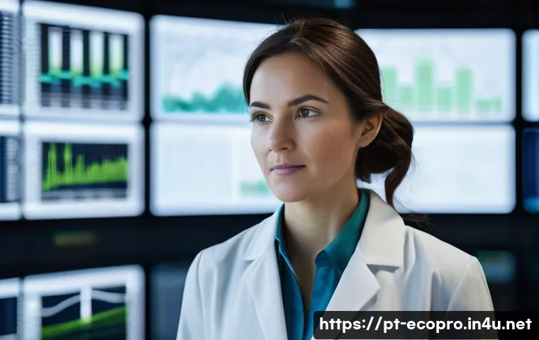 환경보전기술자 필기시험 준비자료 - **Prompt:** A confident and intelligent female environmental technology specialist, aged 30s, stands...