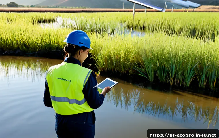 환경보전기술자 커리어 개발 경로 - Photorealistic career development scene for an environmental conservation specialist in Portugal, co...
